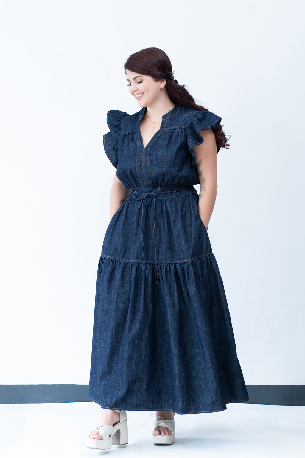 Vestido Midi de mezclilla