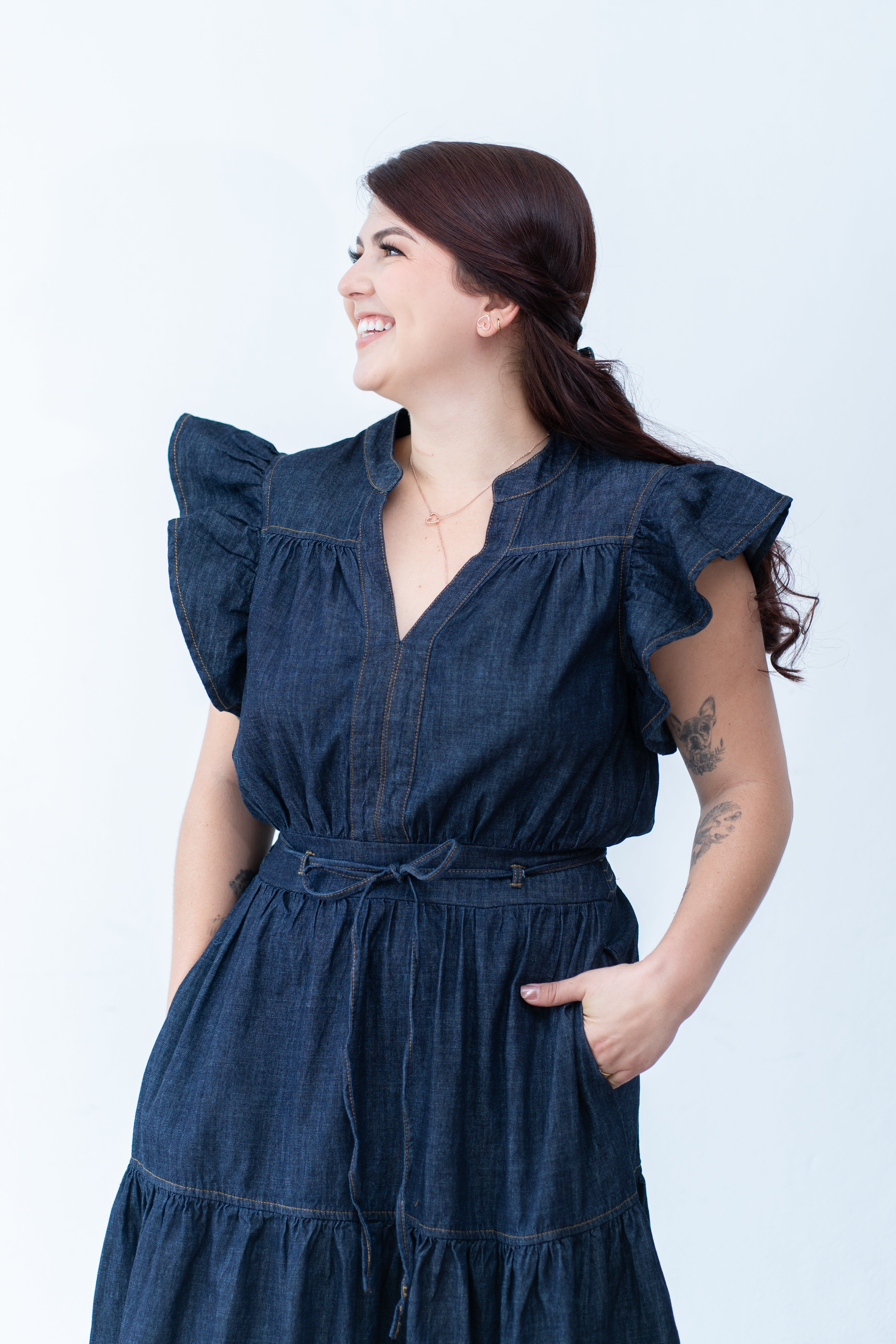 Vestido Midi de mezclilla