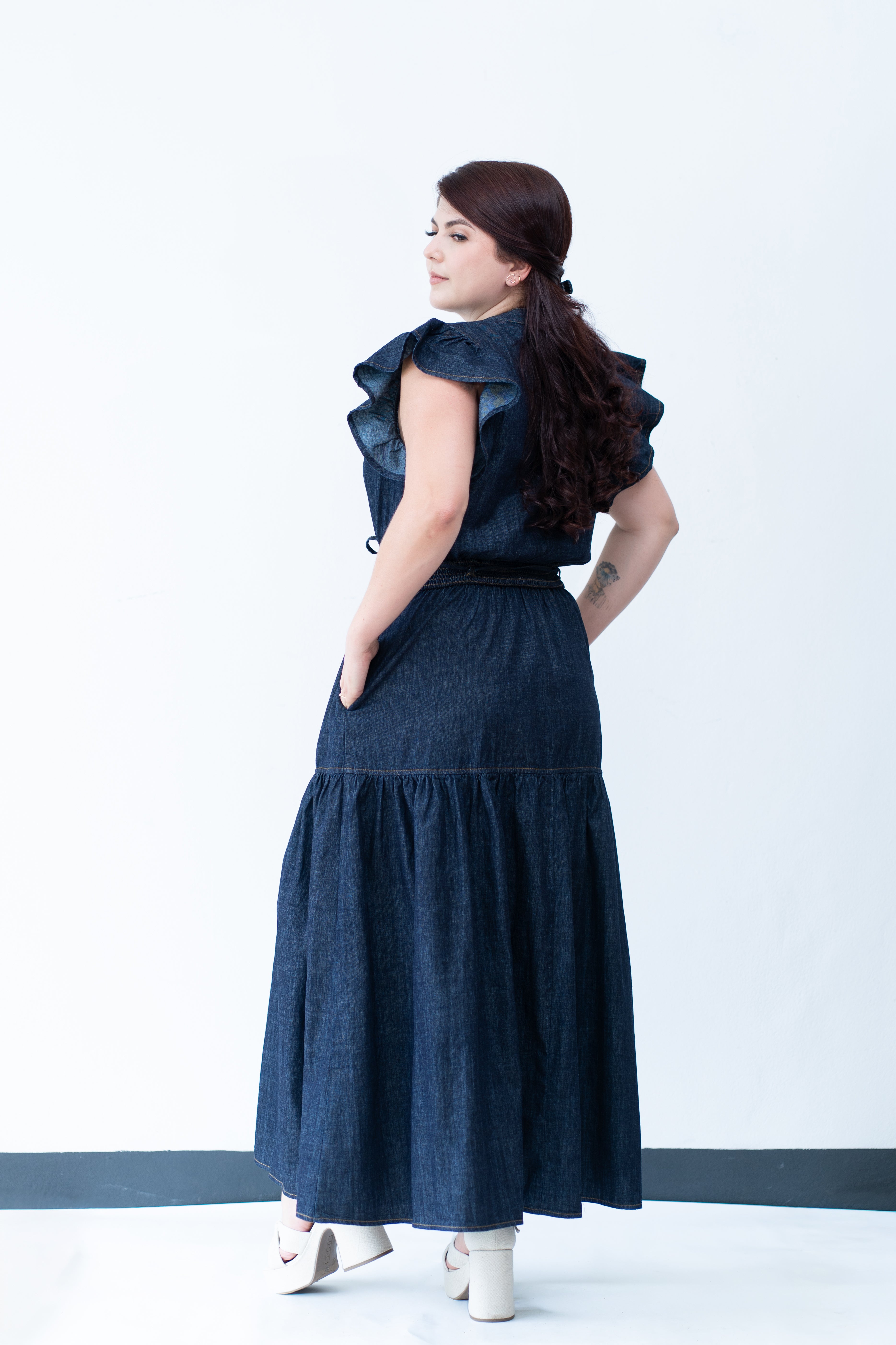 Vestido Midi de mezclilla