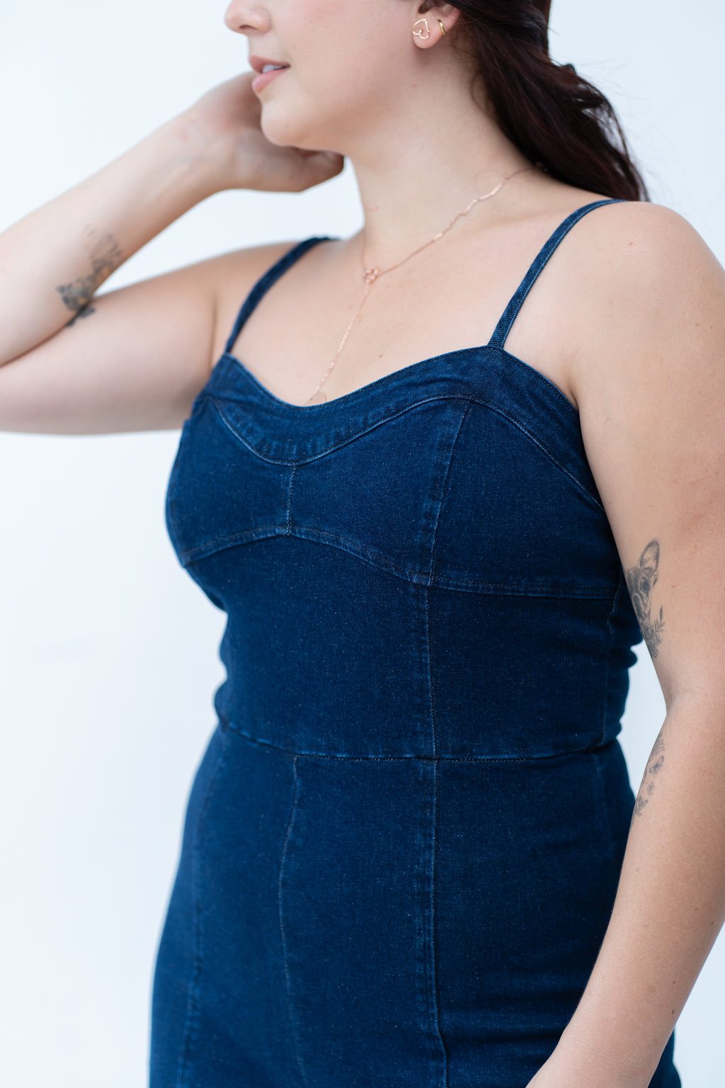 Enterizo de mezclilla con top bustier